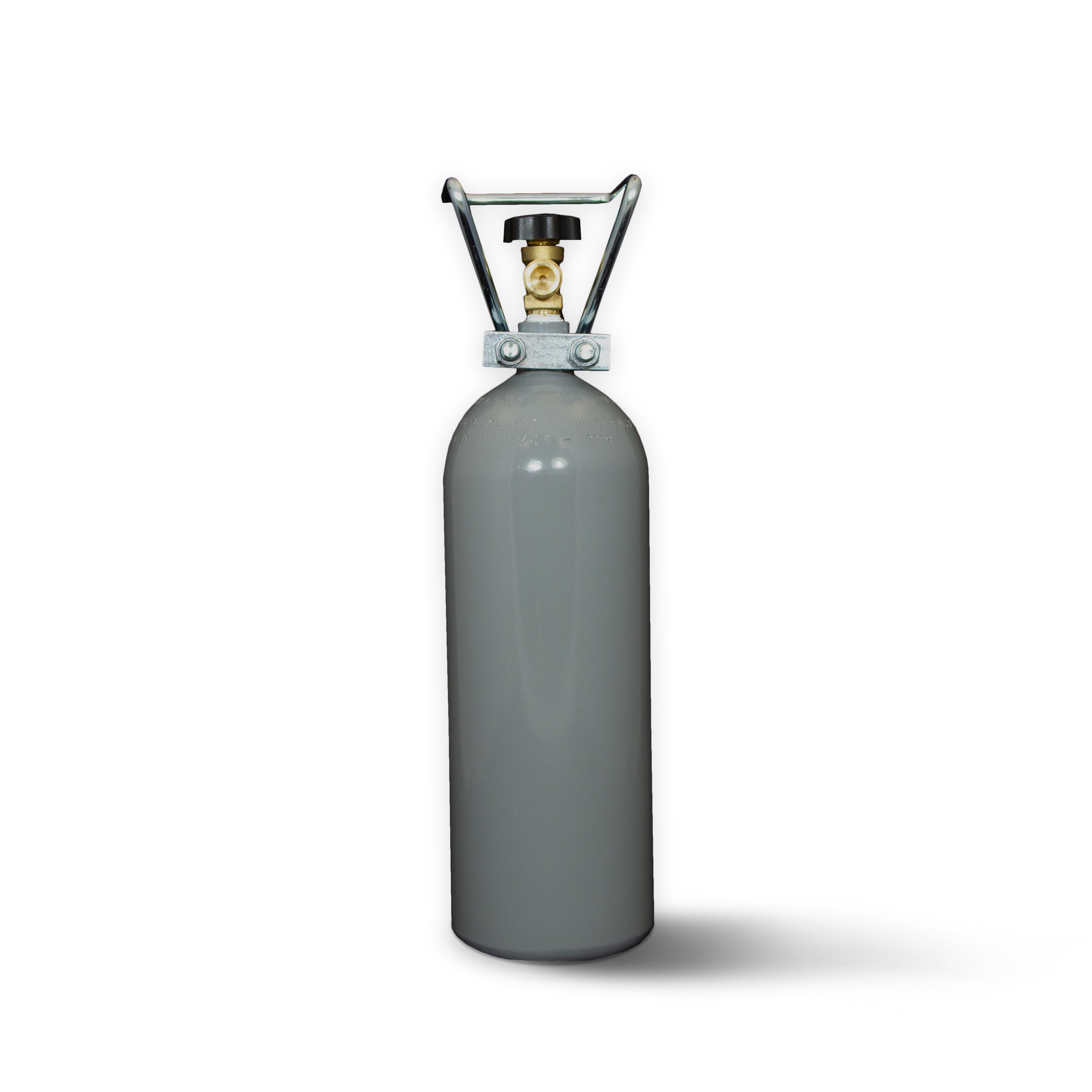 2 kg carbon dioxide (CO2) steel bottle for table water, beer dispensing systems, aquaristics